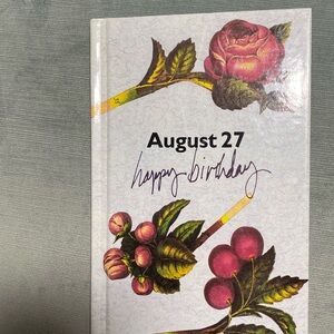 Vintage 1993 August 27 Happy Birthday Natalis Press Hardcover Birthday Trivia